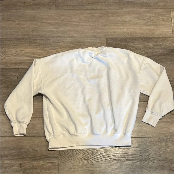 NIRVANA Cream Crewneck Sweatshirt with Multicolor Graphic Size XS - Picture 2 of 8